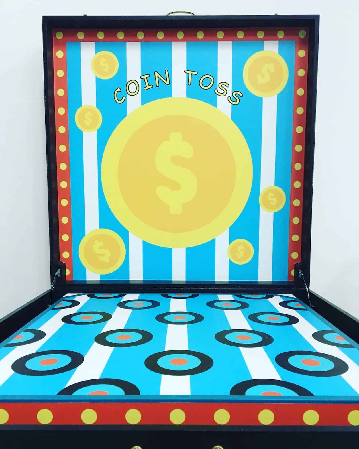Coin toss carnival game stall Carnival World