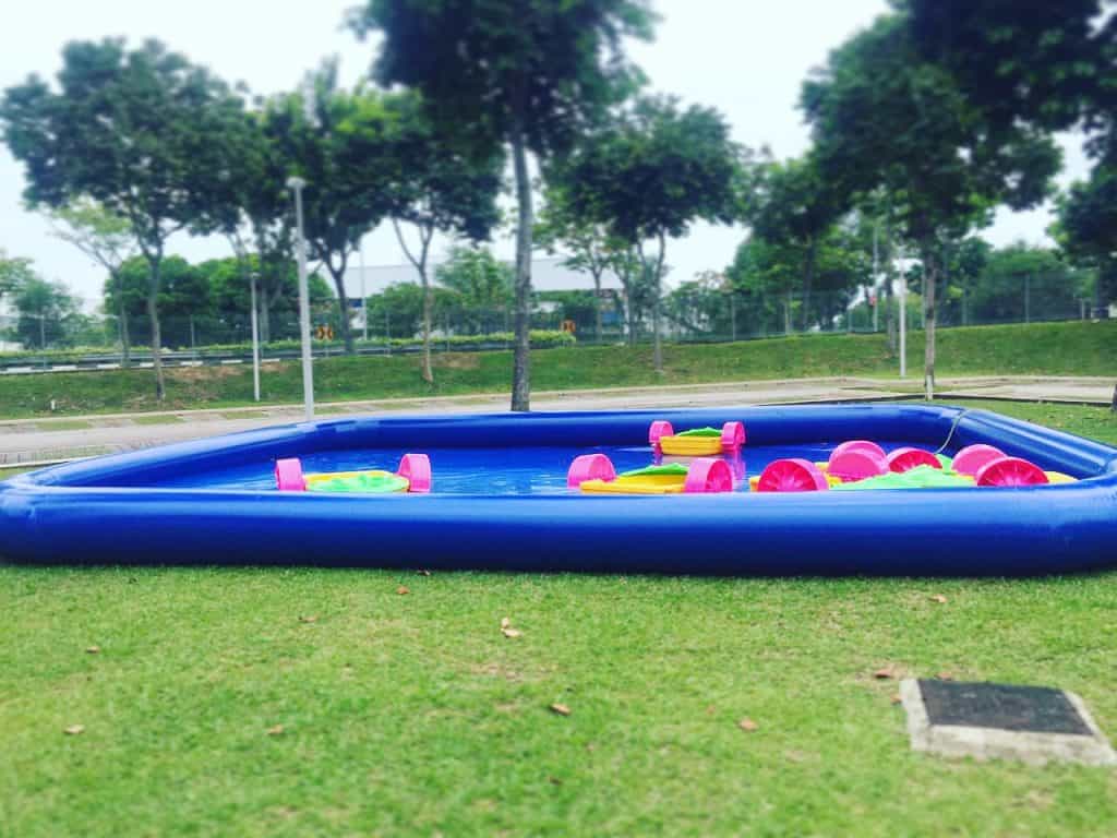 Inflatable Pool and Paddle Boats