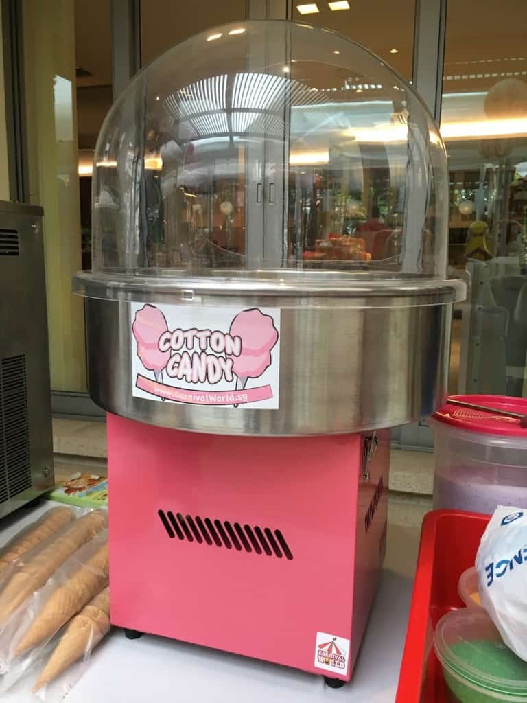 Cotton Candy Machine in Singapore Carnival World
