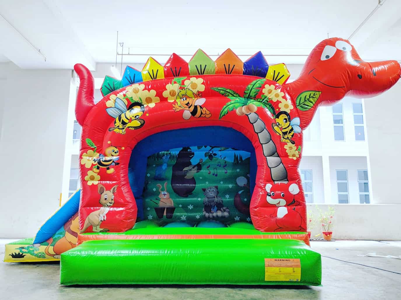 Red Dino Bouncy Castle