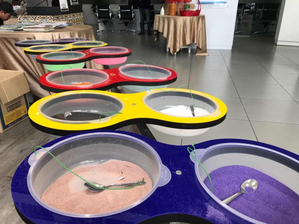Sand Art fringe activity