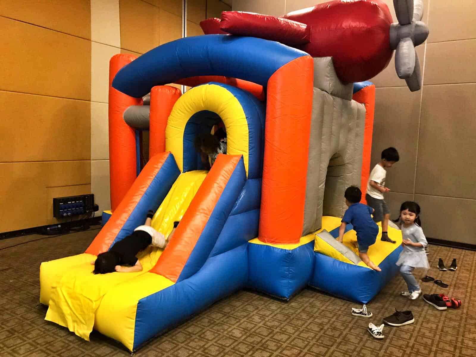 Aeroplane Bouncy Castle for Family Day