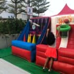 Inflatable Game Booth Kids Playing Basketball