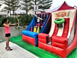 Inflatable Game Booth Outerspace Ball Game