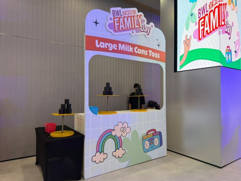 Large Milk Can Toss Game Booth