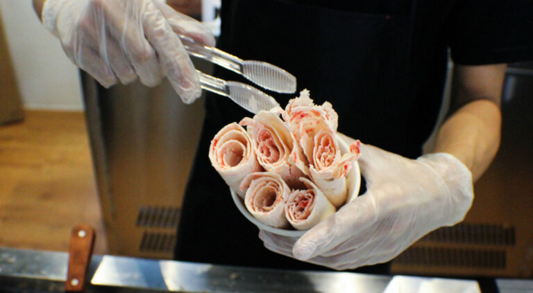 Thai Rolled Ice Cream Live Food Station Singapore (1)