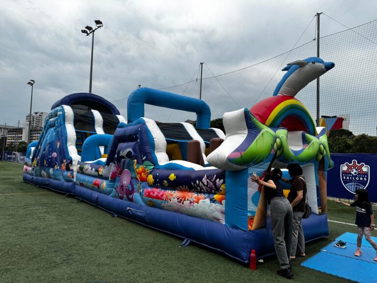 Under the Sea Obstacle Course for Family Day